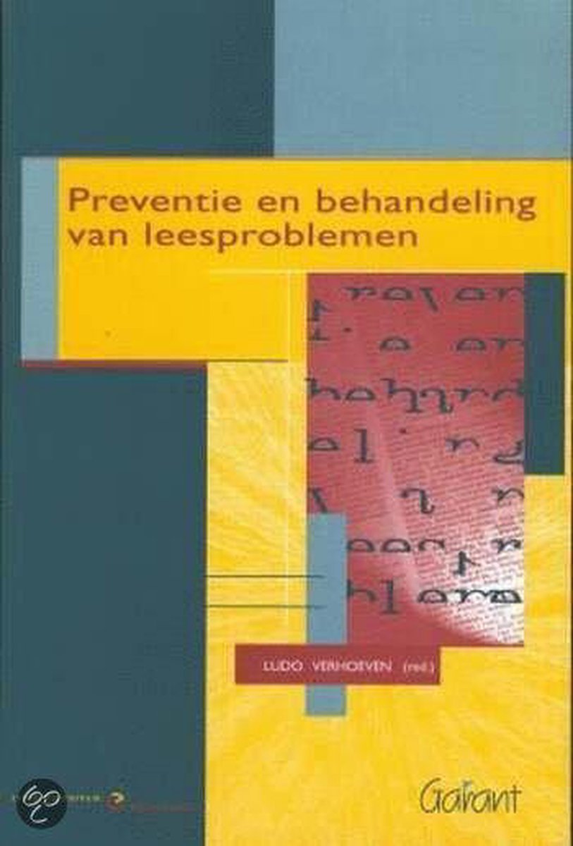 Preventie en behandeling van leesproblemen / Studies over Taalonderwijs / 1