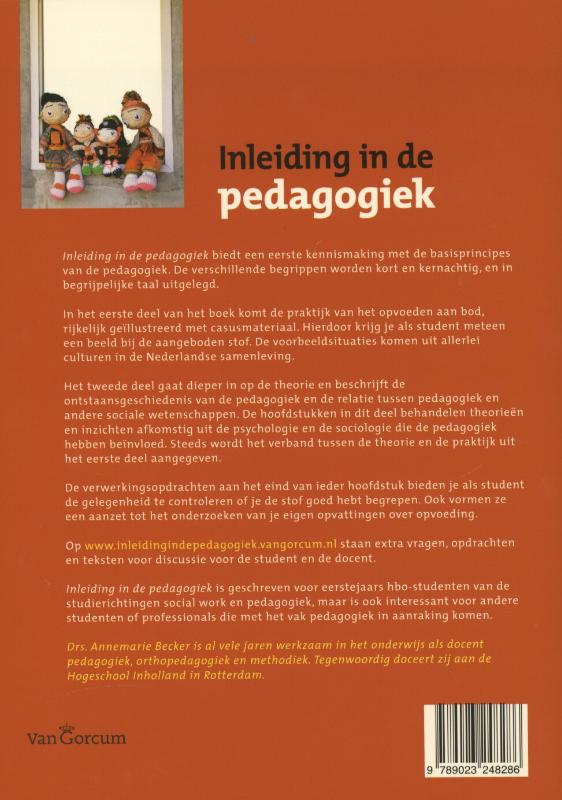 Inleiding in de Pedagogiek achterkant