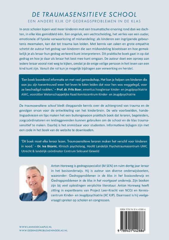 De traumasensitieve school achterkant