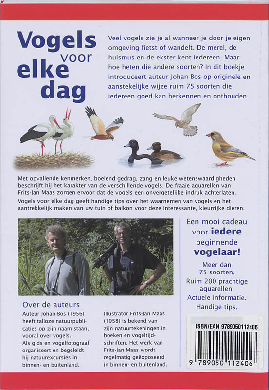Vogels Voor Elke Dag achterkant