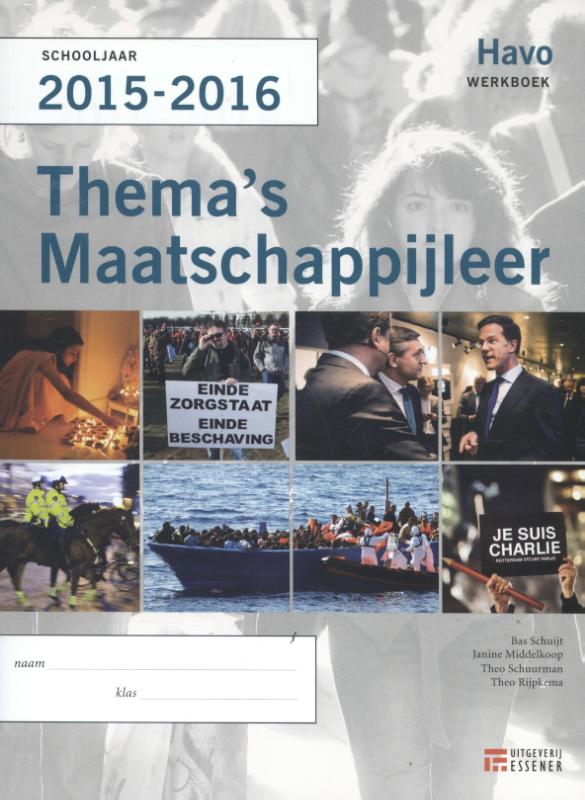 Thema's maatschappijleer voor HAVO 2015-2016 werkboek