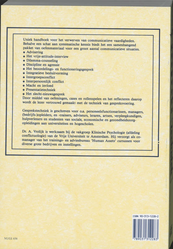 Gesprekstechniek achterkant