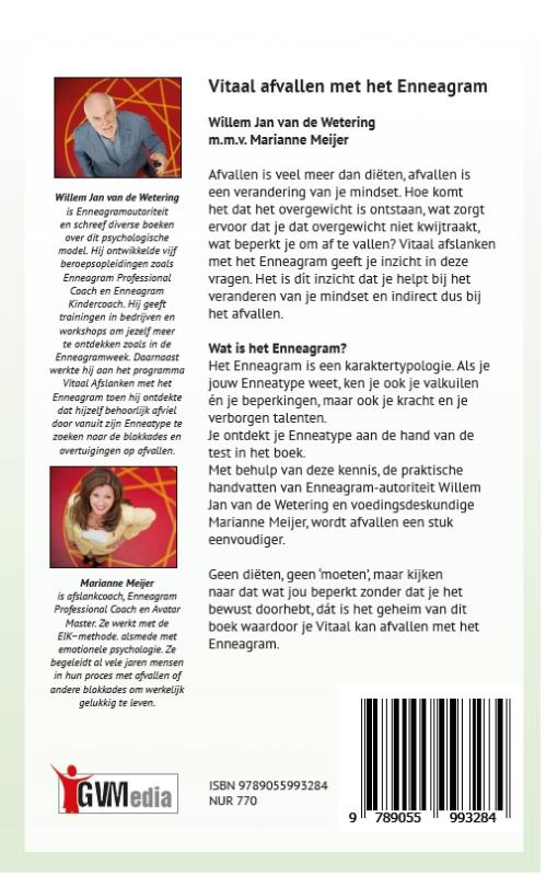 Vitaal afvallen met het Enneagram achterkant
