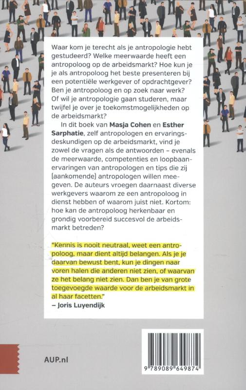 Gezocht: antropoloog m/v achterkant