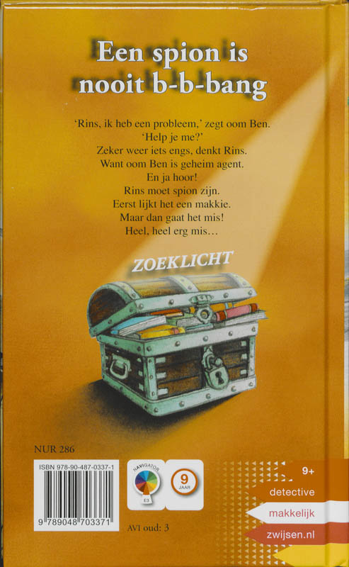 Zoeklicht Een Spion Is Nooit Bang achterkant