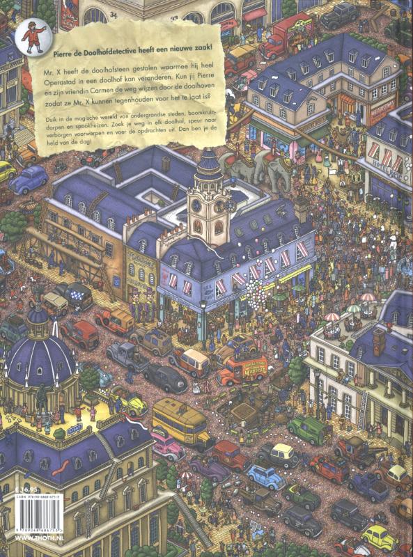 Op zoek naar de gestolen doolhofsteen / Pierre de doolhofdetective achterkant