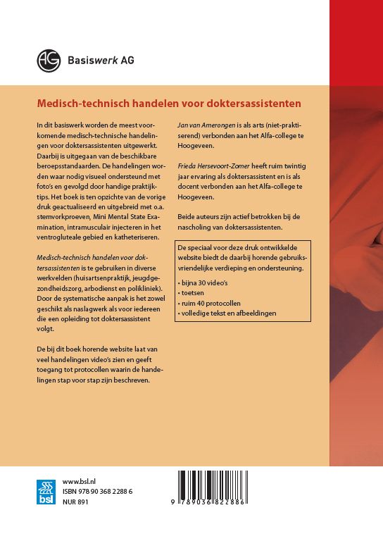 Basiswerk AG  -   Medisch-technisch handelen voor doktersassistenten achterkant