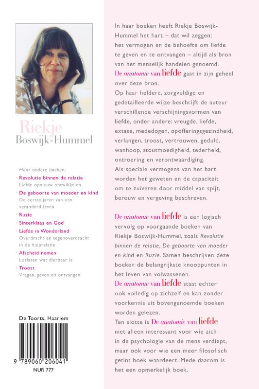 De anatomie van liefde achterkant