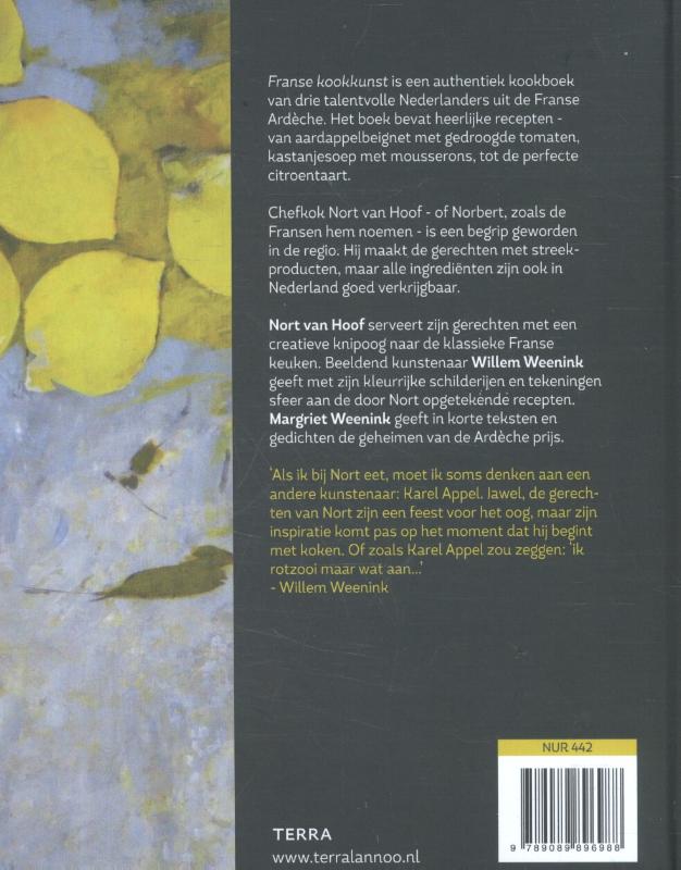 Franse kookkunst achterkant