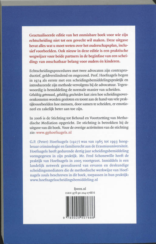 Gelukkig Getrouwd Gelukkig Gescheiden achterkant