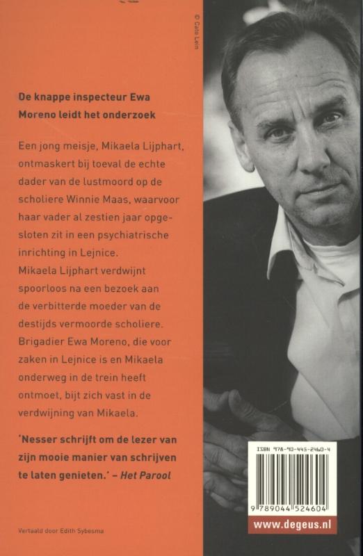 De dode op het strand / Van Veeteren-reeks / 8 achterkant