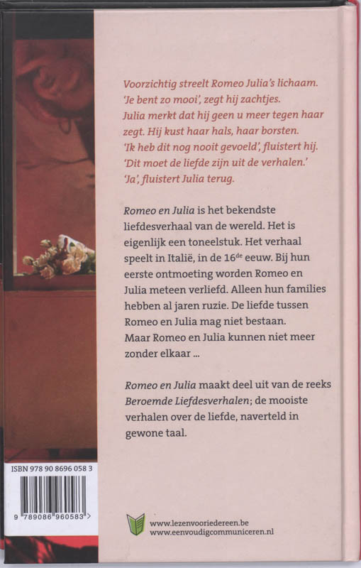 Romeo en Julia / Beroemde liefdesverhalen achterkant