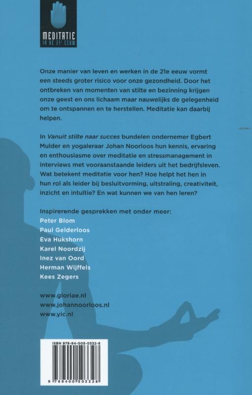 Vanuit stilte naar succes achterkant