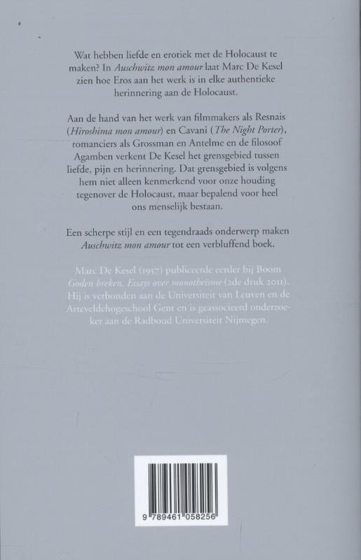 Auschwitz mon amour achterkant