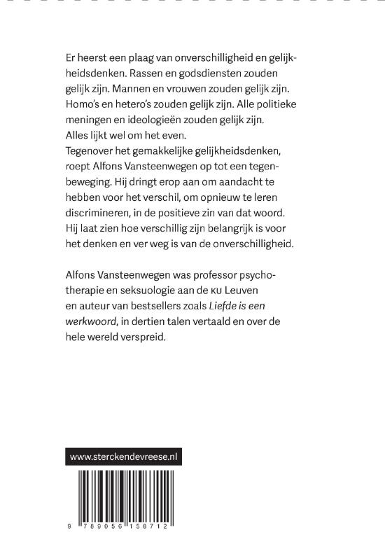 Blijf verschillig achterkant