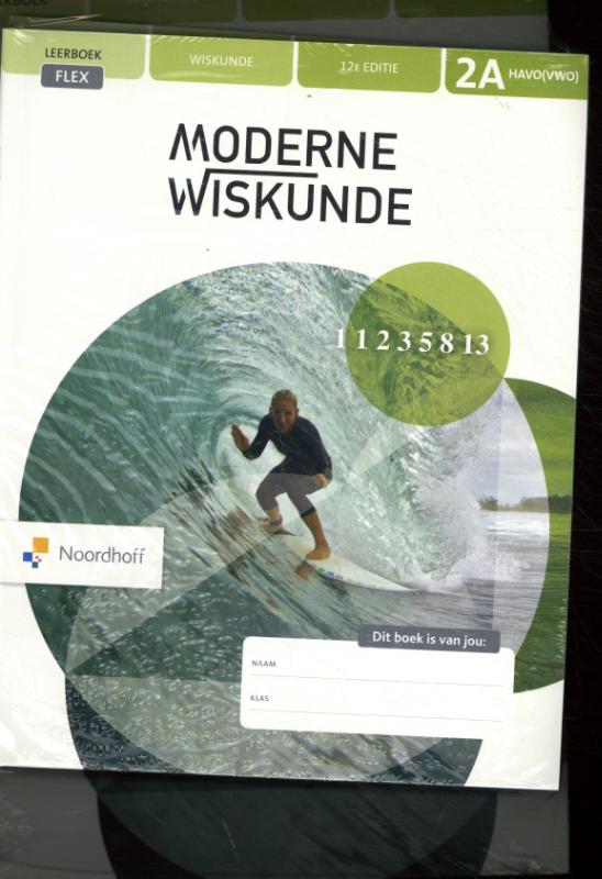 Moderne Wiskunde 2a havo (vwo) wiskunde flex leerboek + werkboek