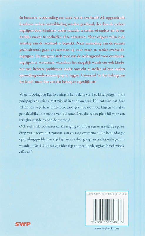 In het belang van het kind achterkant