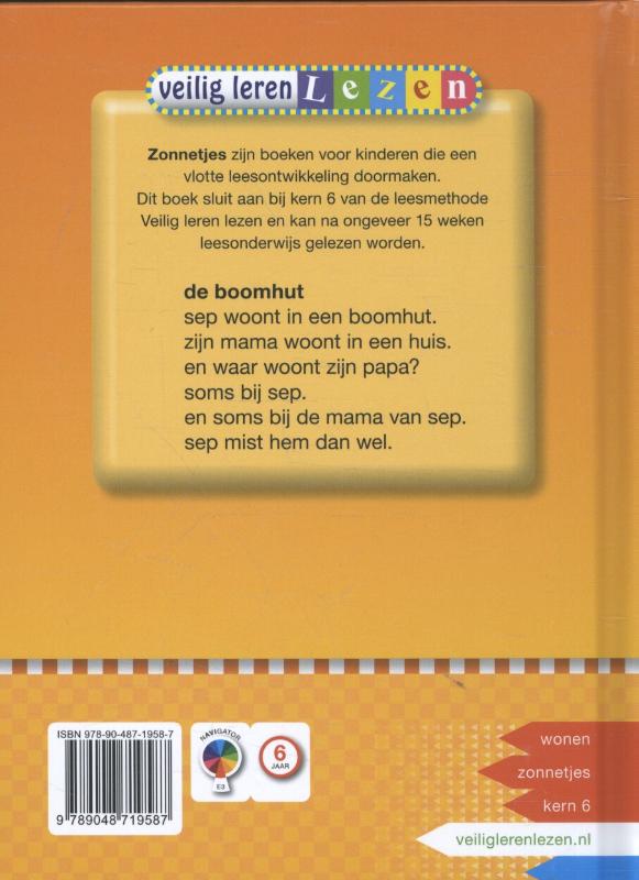 Veilig leren lezen  -  De boomhut AVI E3 achterkant