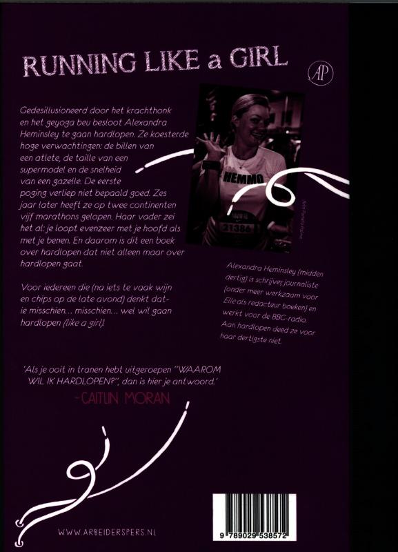 Running like a girl achterkant