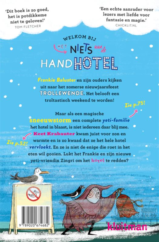 Het niets aan de hotel. Hier zijn heus geen yeti's! / Het niets aan de hand hotel achterkant