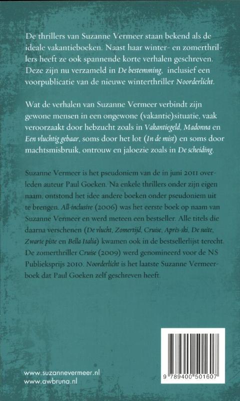 De bestemming achterkant