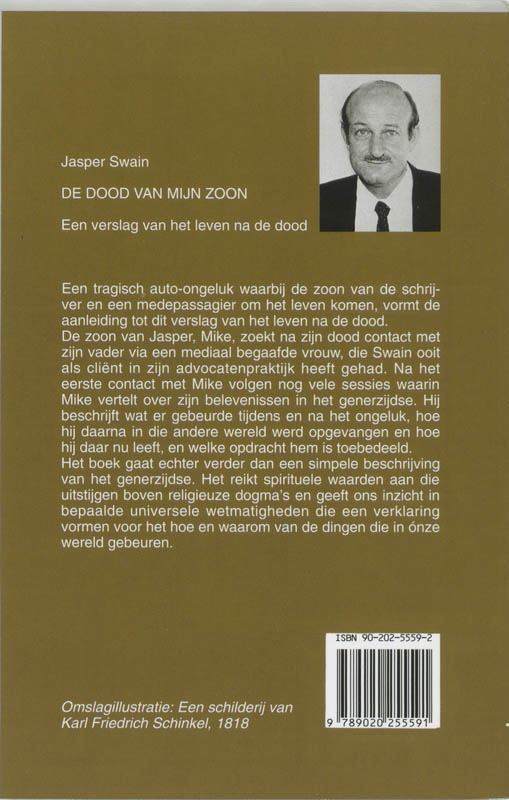 De dood van mijn zoon achterkant