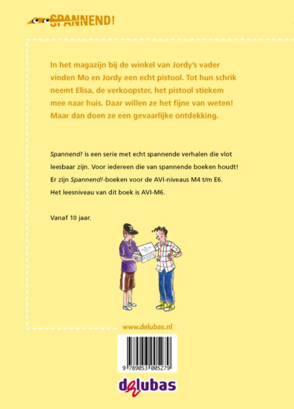 Een gevaarlijke ontdekking / Spannend achterkant