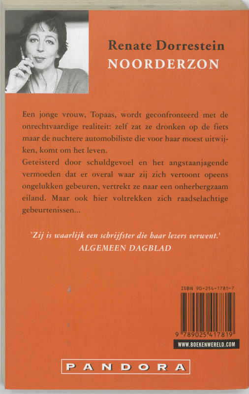 Noorderzon / Pandora literair achterkant
