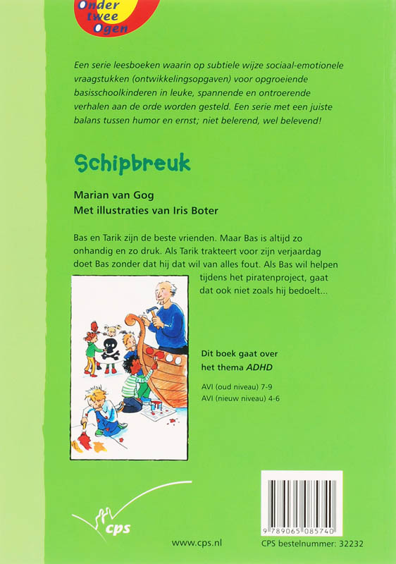 Schipbreuk / Onder twee Ogen achterkant