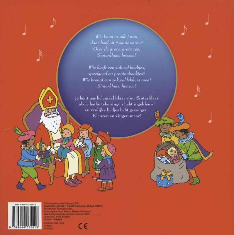 Deltas kleurboek zingen en kleuren voor sinterklaas achterkant