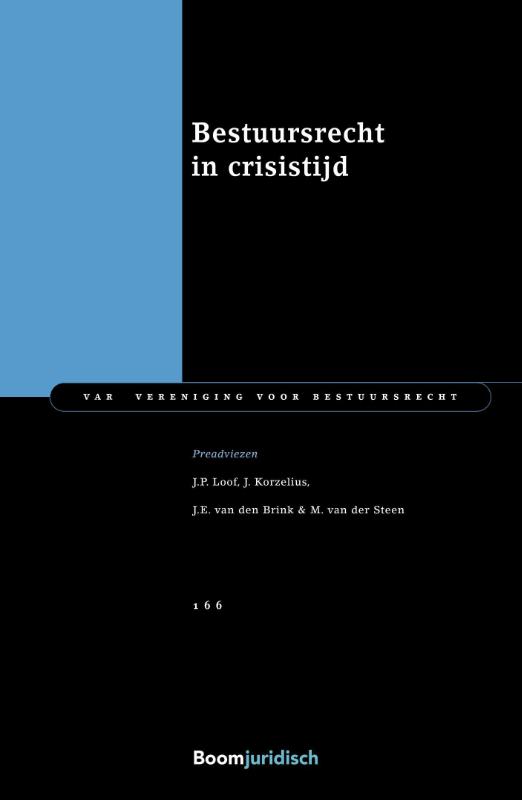 Bestuursrecht in crisistijd / VAR-reeks / 166