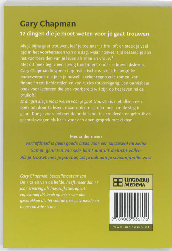 12 dingen die je moet weten voor je gaat trouwen achterkant