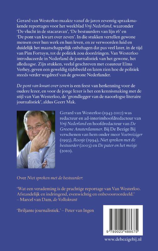 De pont van kwart over zeven achterkant