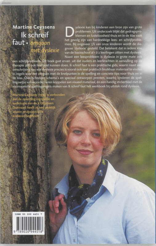 Ik Schreif Faut Omgaan Met Dyslexie achterkant