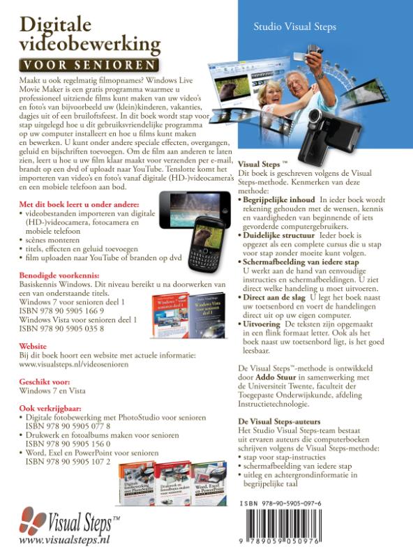 Digitale videobewerking voor senioren achterkant