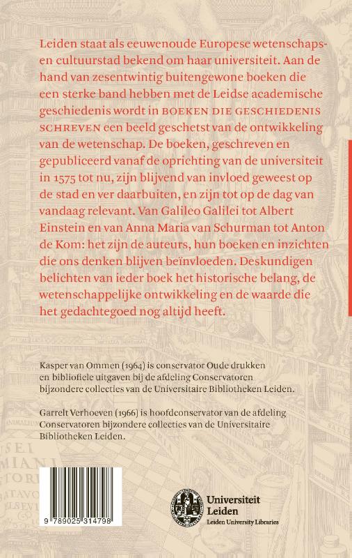 Boeken die geschiedenis schreven achterkant