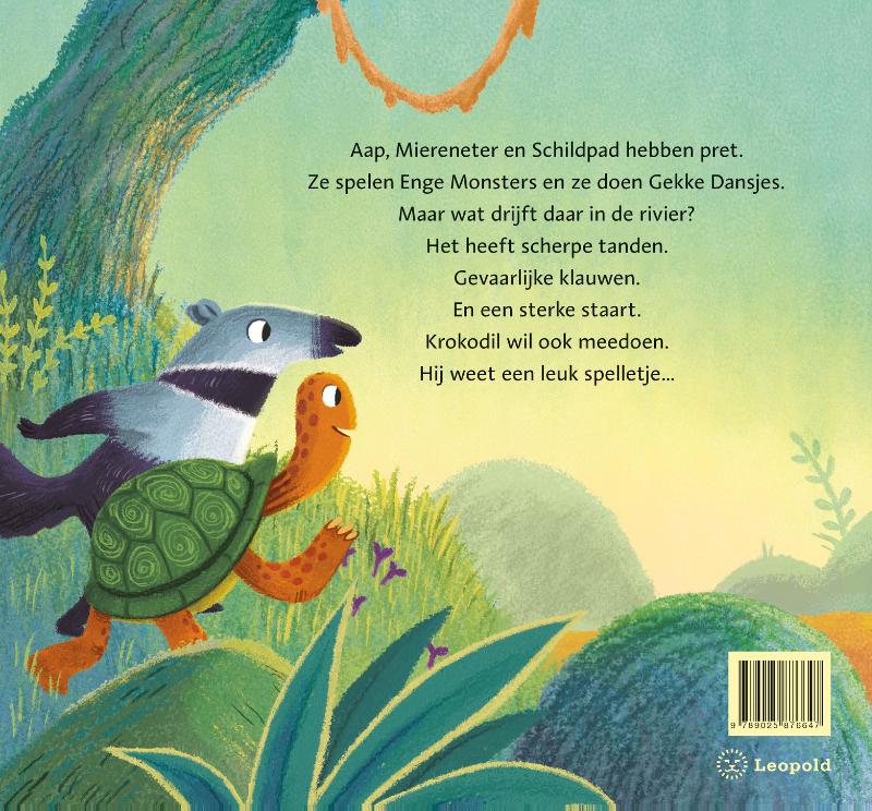 Een kusje voor krokodil achterkant