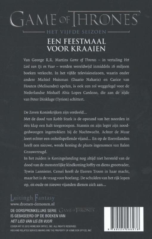 Een feestmaal voor kraaien / Het lied van ijs en vuur / 4 achterkant