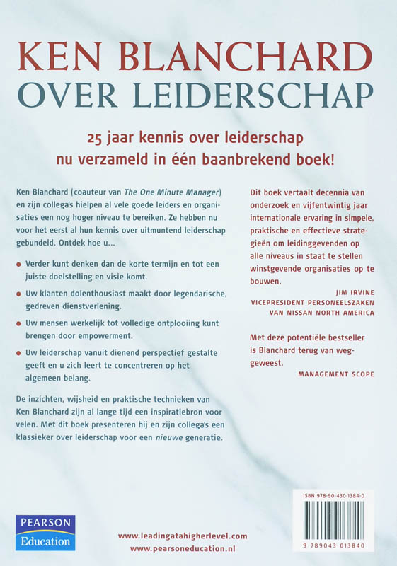 Ken Blanchard over leiderschap achterkant
