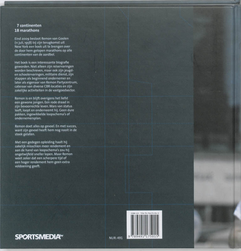 7 Continenten, 18 Marathons achterkant