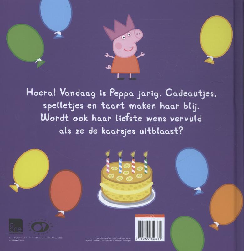 Fijne verjaardag, Peppa! / Peppa achterkant
