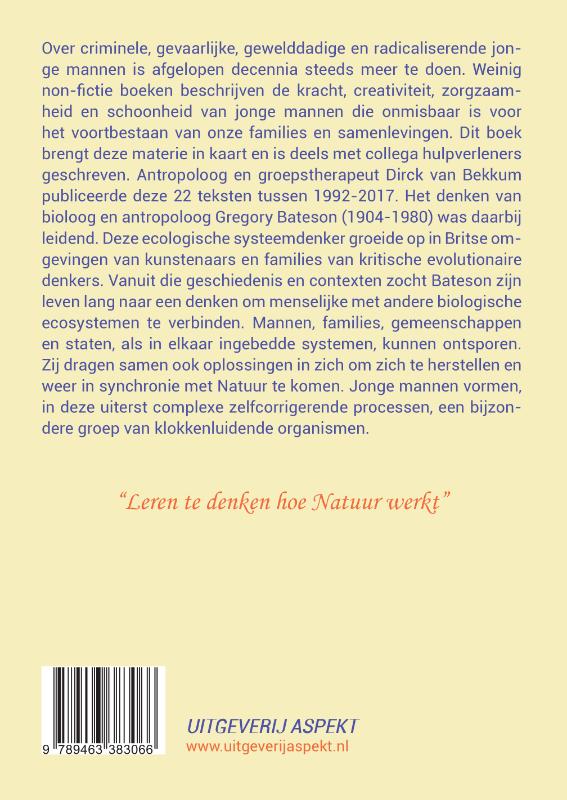 Jonge mannen als Klokkenluiders achterkant