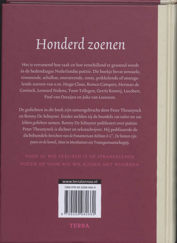 100 Zoenen achterkant