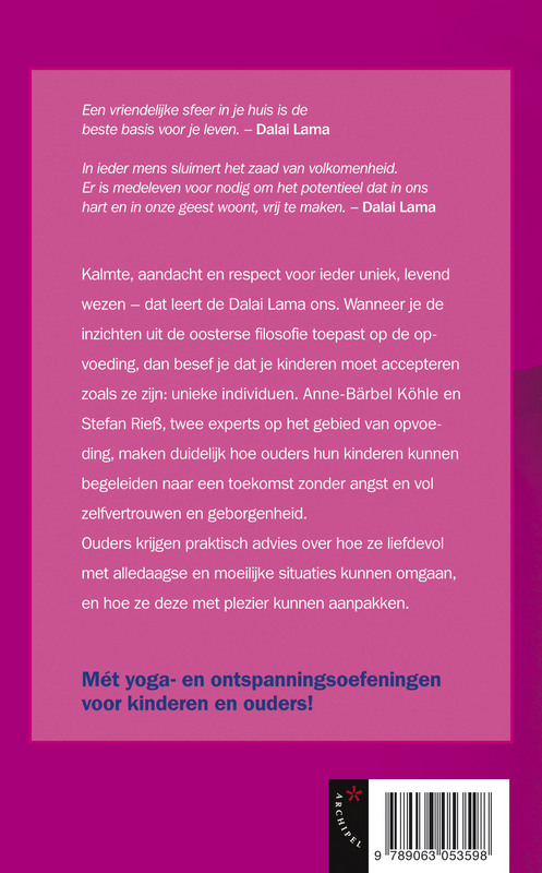 Het Dalai Lama Principe Voor Ouders achterkant