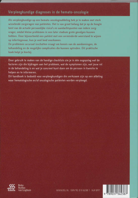 Verpleegkundige diagnoses in hemato-oncologie achterkant