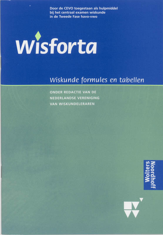 Wiskunde formules en tabellen