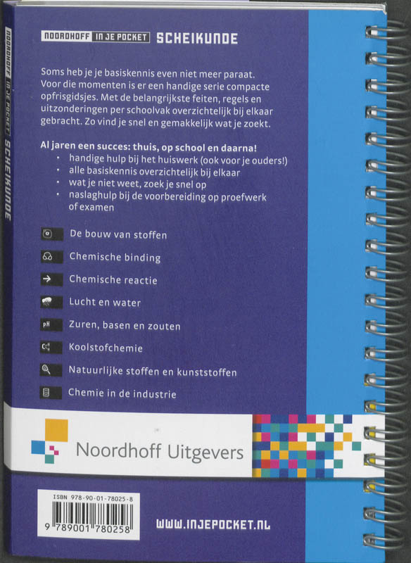 Noordhoff Scheikunde in je pocket achterkant
