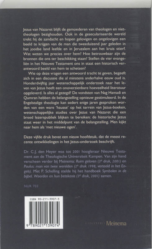 Opnieuw : wie is Jezus? achterkant