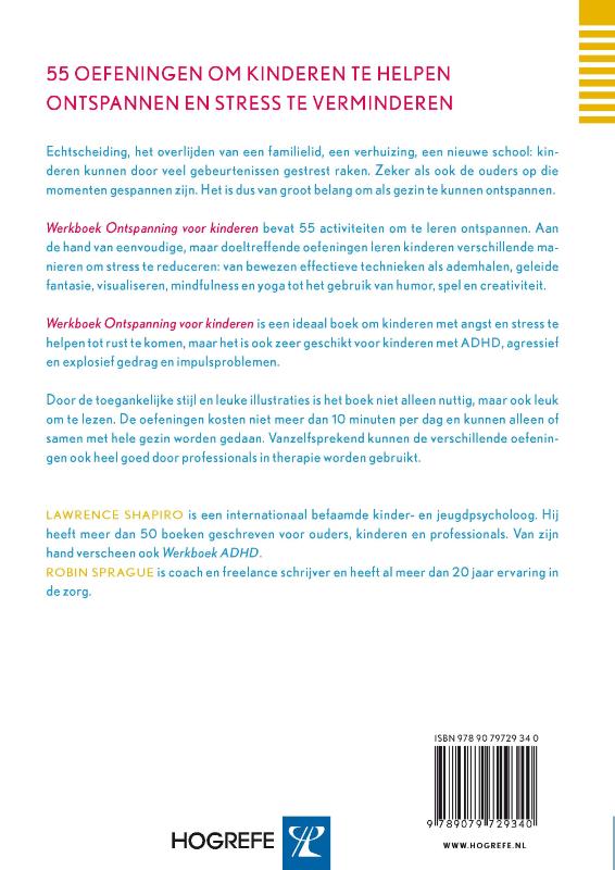 Werkboek Ontspanning voor kinderen achterkant
