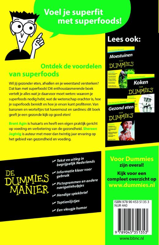 Voor Dummies - Superfoods voor Dummies achterkant